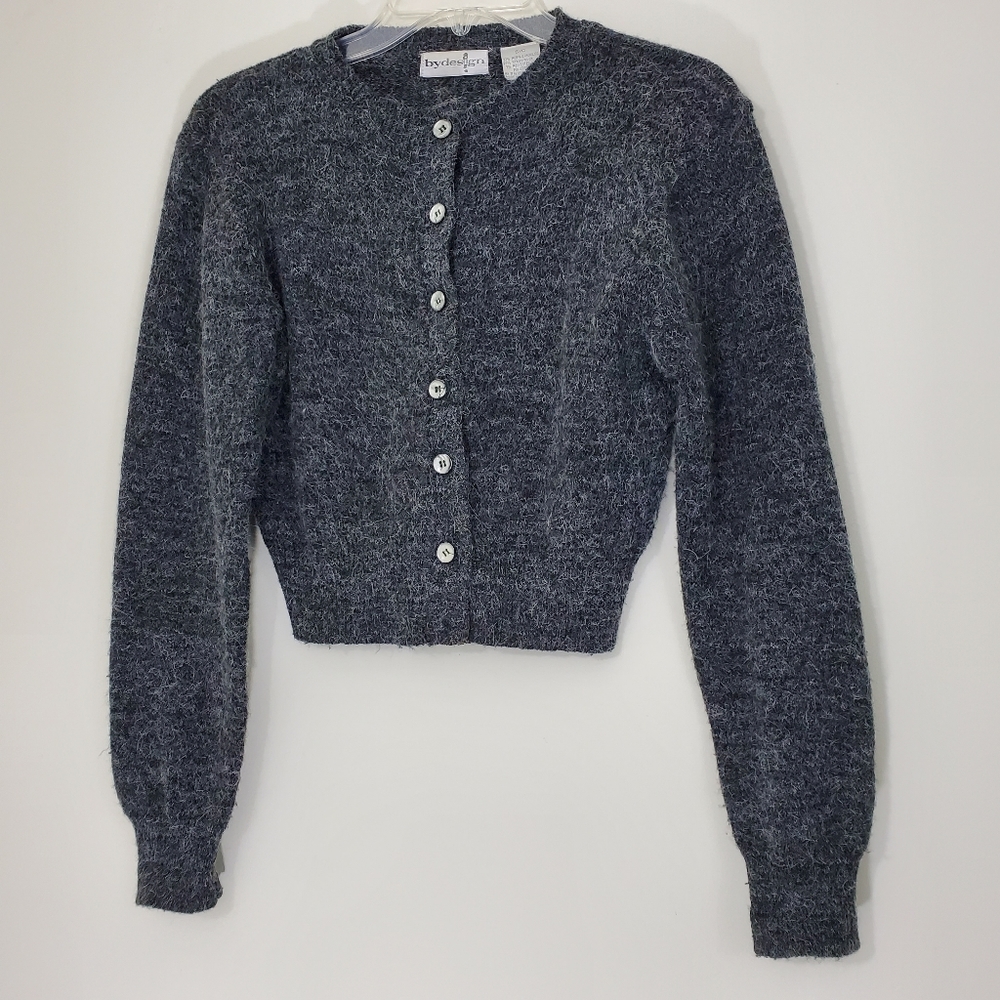By Design Gray Fuzzy Sweater. Size Small